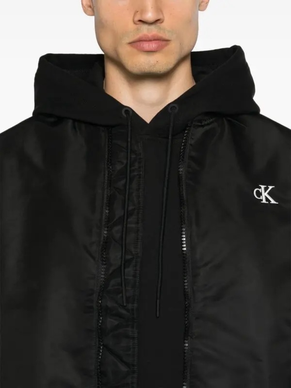 Calvin Klein Men’s Black Bomber Jacket size M excellent condition - Picture 5 of 9